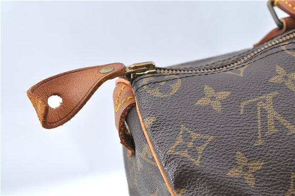 Authentic Louis Vuitton Monogram Speedy 35 Hand Boston Bag M41524 LV J1396