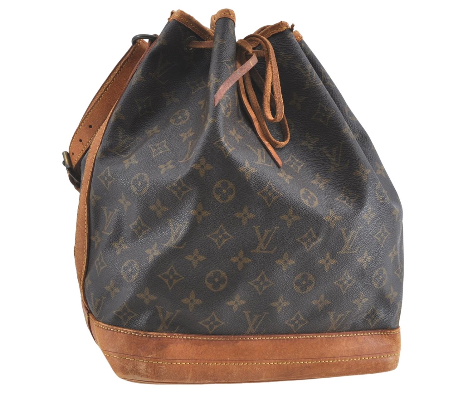 Authentic Louis Vuitton Monogram Noe Shoulder Bag M42224 LV J1398