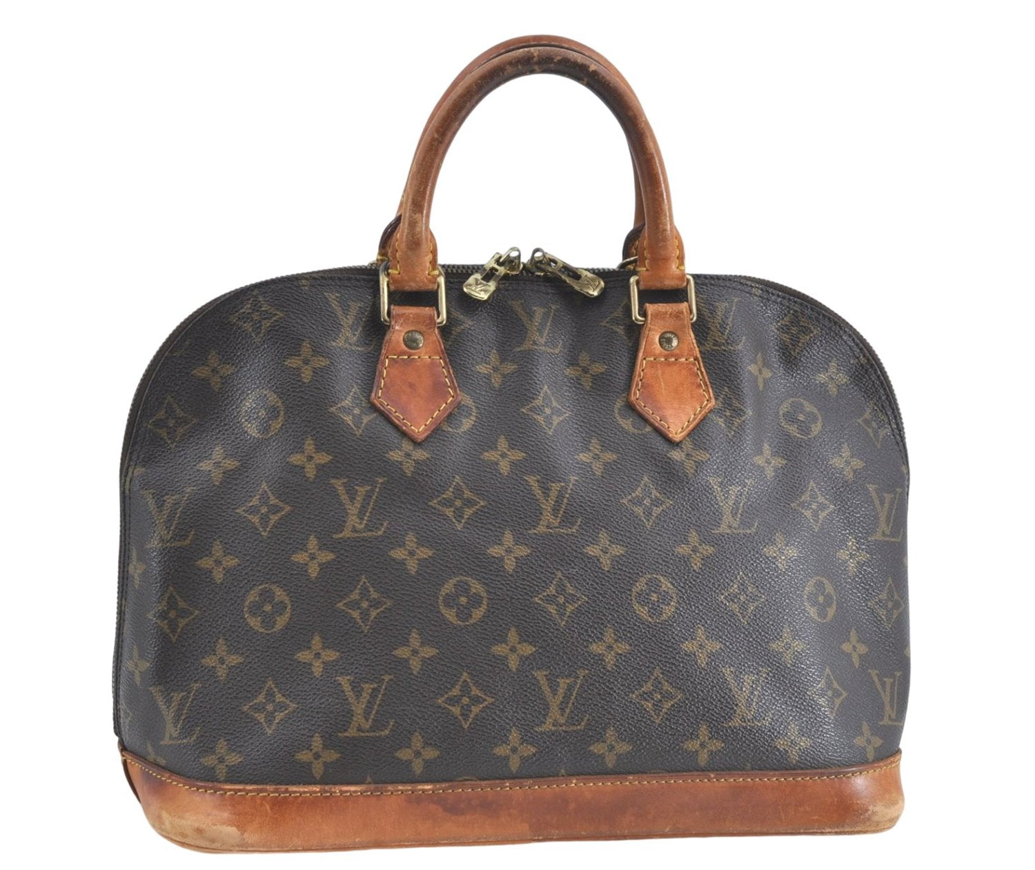 Authentic Louis Vuitton Monogram Alma Hand Bag Purse M51130 LV J1404