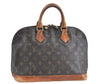 Authentic Louis Vuitton Monogram Alma Hand Bag Purse M51130 LV J1404