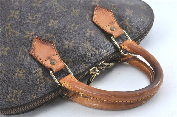 Authentic Louis Vuitton Monogram Alma Hand Bag Purse M51130 LV J1404