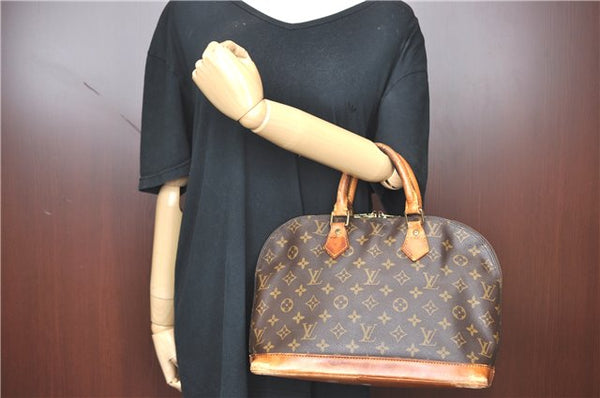 Authentic Louis Vuitton Monogram Alma Hand Bag Purse M51130 LV J1404