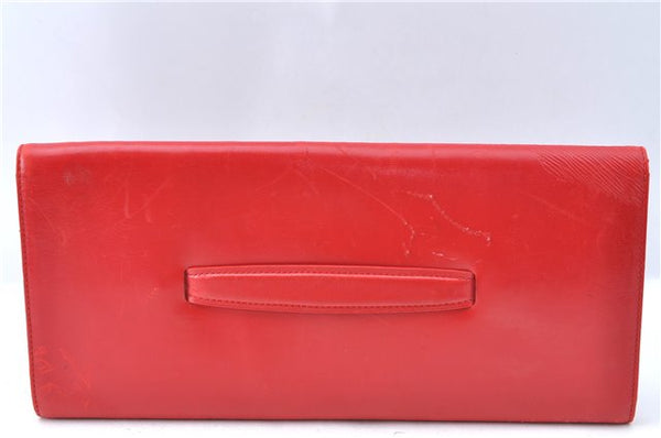 Auth Louis Vuitton Opera Pochette Aegean Clutch Hand Bag Red M63967 LV J1408