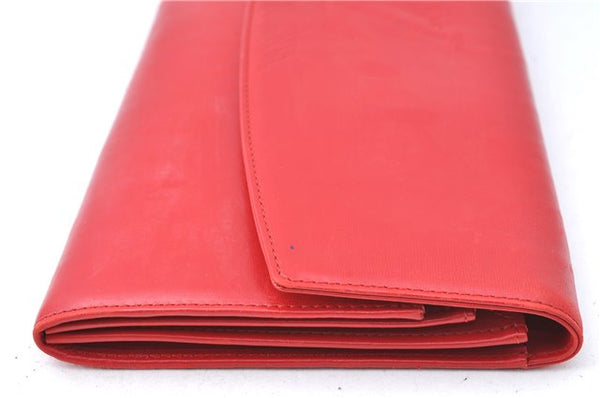 Auth Louis Vuitton Opera Pochette Aegean Clutch Hand Bag Red M63967 LV J1408