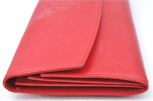 Auth Louis Vuitton Opera Pochette Aegean Clutch Hand Bag Red M63967 LV J1408