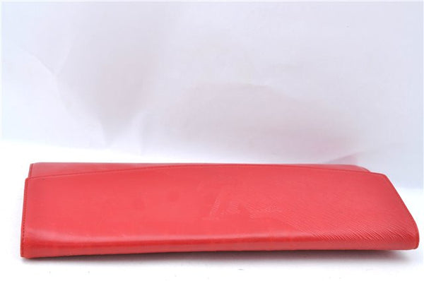 Auth Louis Vuitton Opera Pochette Aegean Clutch Hand Bag Red M63967 LV J1408