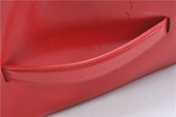 Auth Louis Vuitton Opera Pochette Aegean Clutch Hand Bag Red M63967 LV J1408