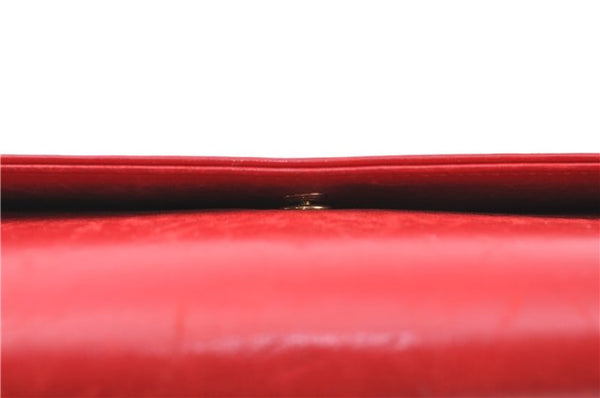 Auth Louis Vuitton Opera Pochette Aegean Clutch Hand Bag Red M63967 LV J1408