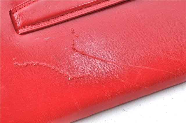 Auth Louis Vuitton Opera Pochette Aegean Clutch Hand Bag Red M63967 LV J1408