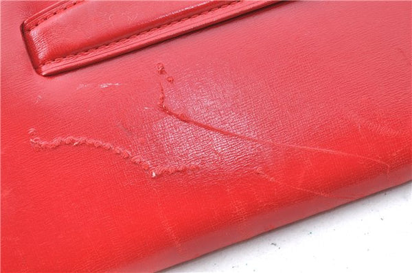 Auth Louis Vuitton Opera Pochette Aegean Clutch Hand Bag Red M63967 LV J1408