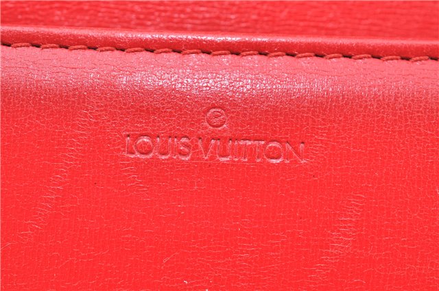 Auth Louis Vuitton Opera Pochette Aegean Clutch Hand Bag Red M63967 LV J1408