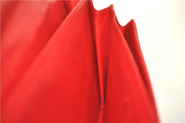 Auth Louis Vuitton Opera Pochette Aegean Clutch Hand Bag Red M63967 LV J1408