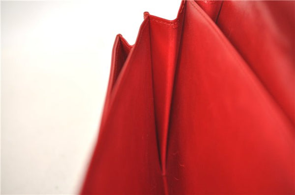 Auth Louis Vuitton Opera Pochette Aegean Clutch Hand Bag Red M63967 LV J1408