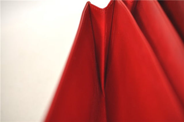 Auth Louis Vuitton Opera Pochette Aegean Clutch Hand Bag Red M63967 LV J1408