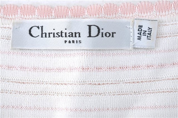 Authentic Christian Dior Cardigan Rayon USA Size 6 Light Pink CD J1412