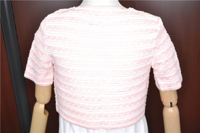 Authentic Christian Dior Cardigan Rayon USA Size 6 Light Pink CD J1412