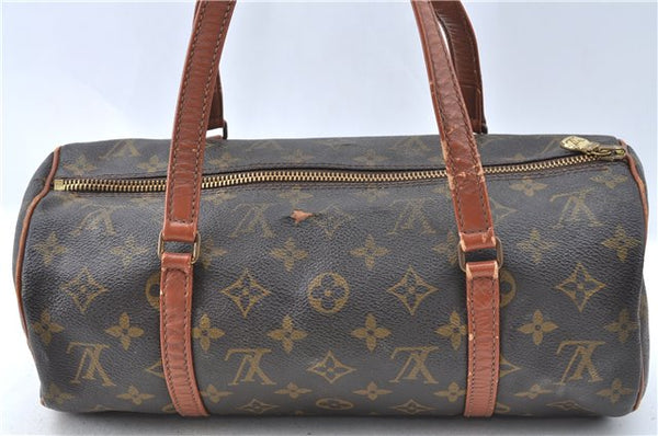 Authentic Louis Vuitton Monogram Papillon 30 Hand Bag Old Model LV J1418