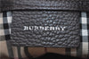 Authentic BURBERRY Vintage Leather Shoulder Tote Bag Brown J1423