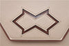 Authentic YVES SAINT LAURENT Clutch Hand Bag Purse Leather Beige J1428