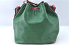 Auth Louis Vuitton Epi Petit Noe Bi-color Green x Red M44147 Shoulder Bag J1433
