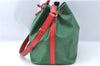 Auth Louis Vuitton Epi Petit Noe Bi-color Green x Red M44147 Shoulder Bag J1433