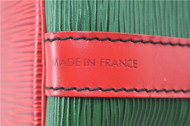 Auth Louis Vuitton Epi Petit Noe Bi-color Green x Red M44147 Shoulder Bag J1433