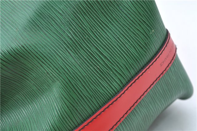 Auth Louis Vuitton Epi Petit Noe Bi-color Green x Red M44147 Shoulder Bag J1433