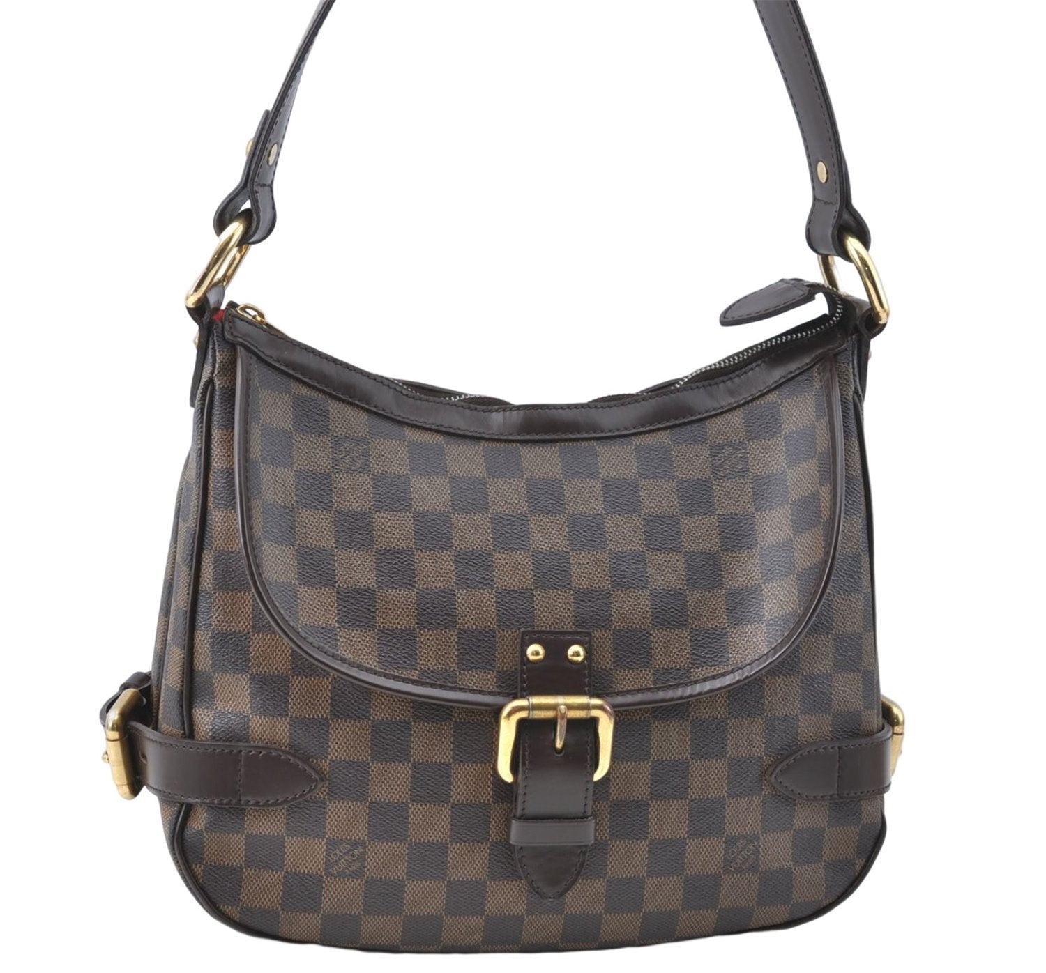 Authentic Louis Vuitton Damier Highbury Shoulder Bag Purse N51200 LV J1435