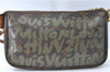 Louis Vuitton Monogram Graffiti Pochette Accessoires Pouch Green M92191 LV J1446