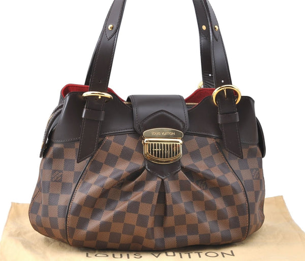 Authentic Louis Vuitton Damier Sistina PM Shoulder Bag N41542 LV J1448