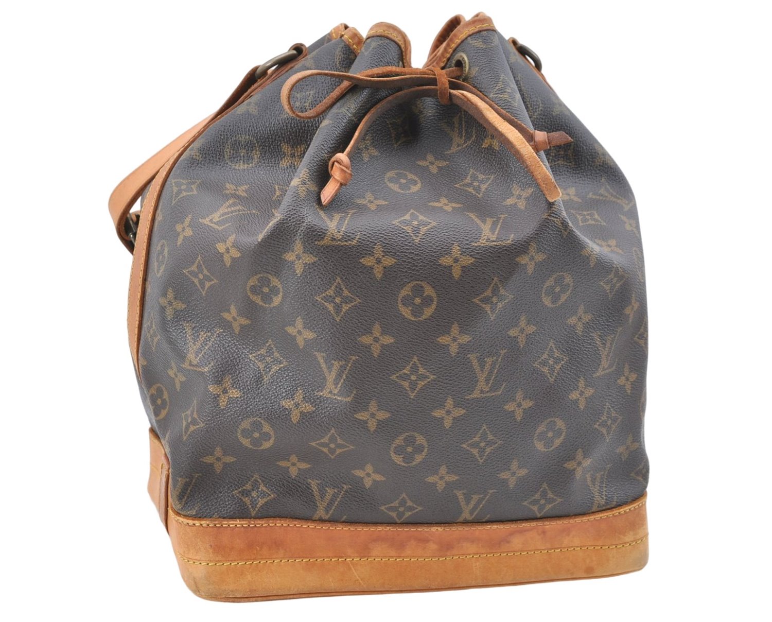 Authentic Louis Vuitton Monogram Noe Shoulder Bag M42224 LV J1457