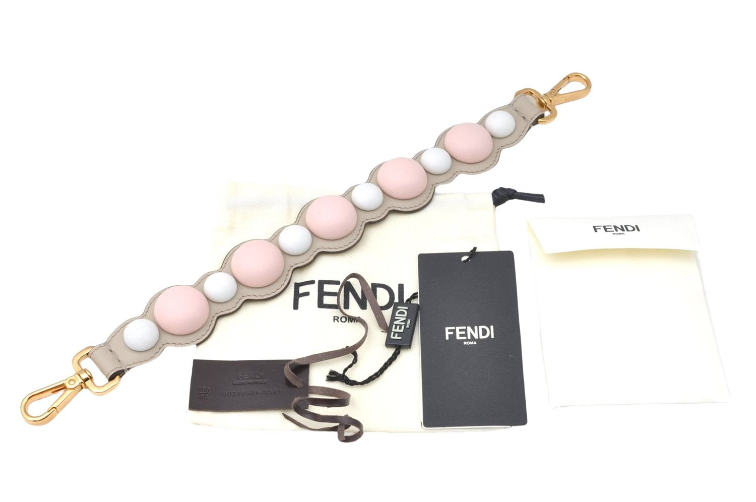 Authentic FENDI Mini Strap You Handle Leather 15.2