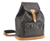 Authentic Louis Vuitton Monogram Montsouris GM Backpack M51135 LV J1459