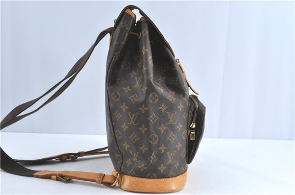 Authentic Louis Vuitton Monogram Montsouris GM Backpack M51135 LV J1459