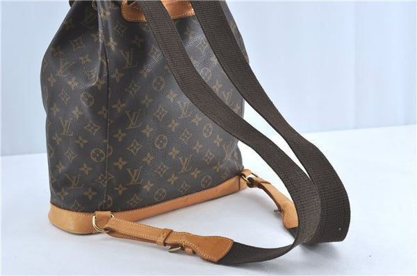 Authentic Louis Vuitton Monogram Montsouris GM Backpack M51135 LV J1459