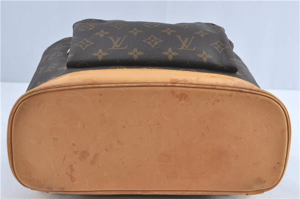 Authentic Louis Vuitton Monogram Montsouris GM Backpack M51135 LV J1459