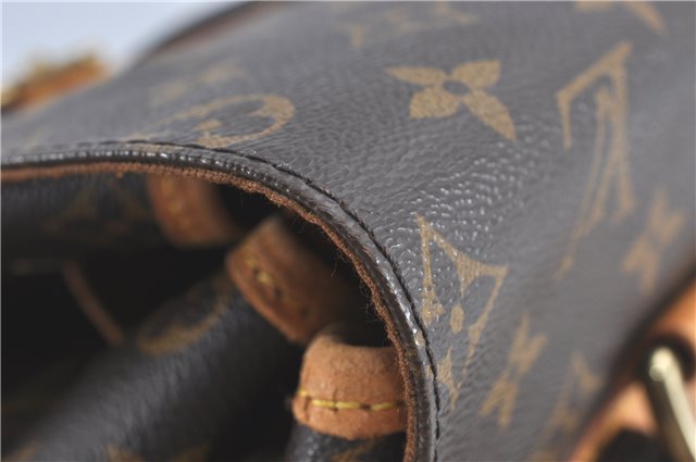 Authentic Louis Vuitton Monogram Montsouris GM Backpack M51135 LV J1459