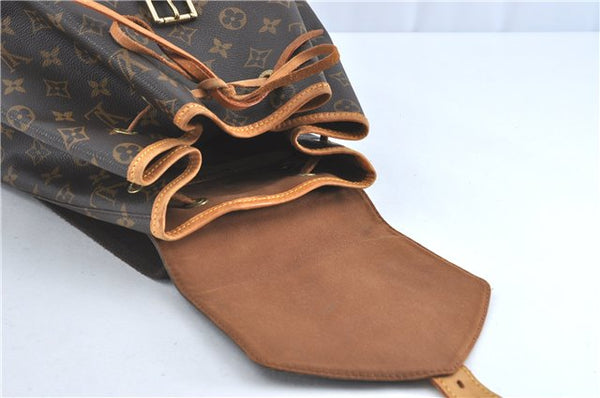 Authentic Louis Vuitton Monogram Montsouris GM Backpack M51135 LV J1459