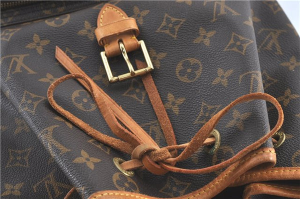 Authentic Louis Vuitton Monogram Montsouris GM Backpack M51135 LV J1459