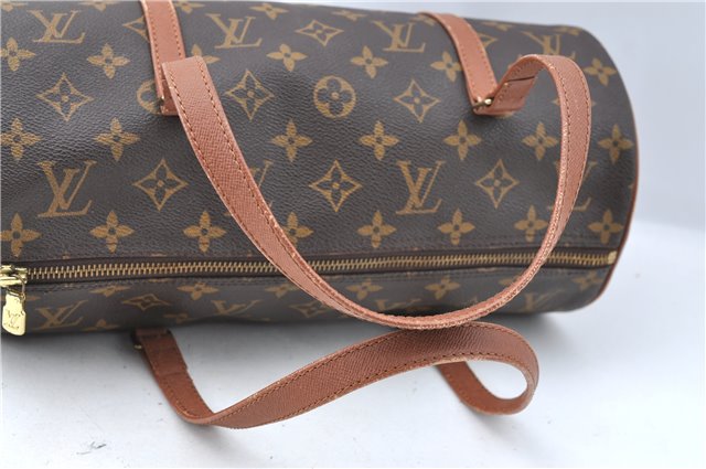 Authentic Louis Vuitton Monogram Papillon 30 Hand Bag Old Model LV J1460