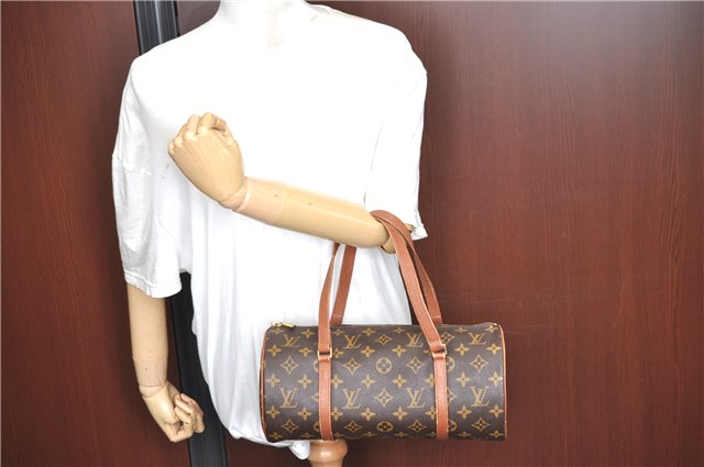 Authentic Louis Vuitton Monogram Papillon 30 Hand Bag Old Model LV J1460