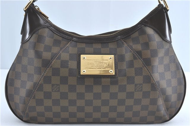 Authentic Louis Vuitton Damier Thames GM Shoulder Bag N48181 LV J1461