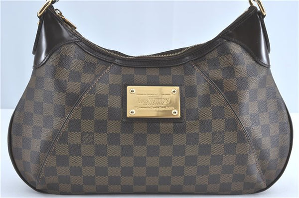 Authentic Louis Vuitton Damier Thames GM Shoulder Bag N48181 LV J1461