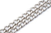 Authentic CHANEL Chain Belt CC Logos Silver White J1476