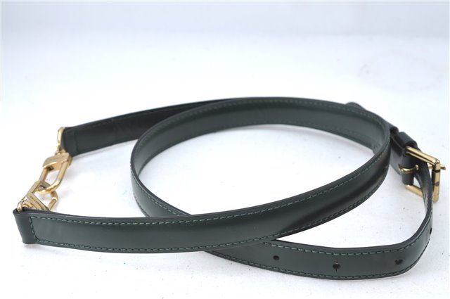 Authentic Louis Vuitton Leather Shoulder Strap Green 36.8-43.9