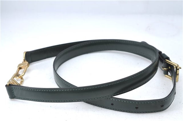 Authentic Louis Vuitton Leather Shoulder Strap Green 36.8-43.9" LV J1480