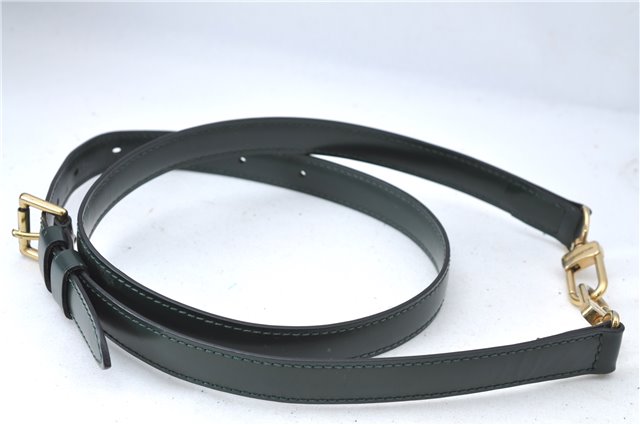 Authentic Louis Vuitton Leather Shoulder Strap Green 36.8-43.9