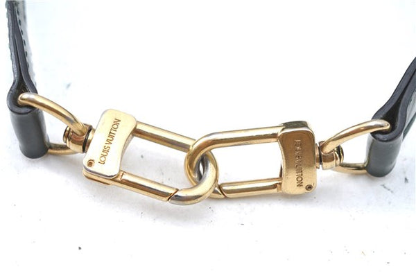 Authentic Louis Vuitton Leather Shoulder Strap Green 36.8-43.9" LV J1480