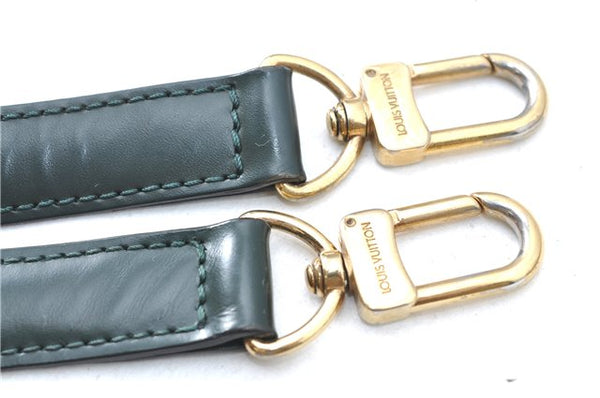 Authentic Louis Vuitton Leather Shoulder Strap Green 36.8-43.9" LV J1480