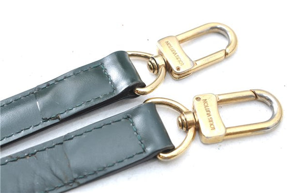 Authentic Louis Vuitton Leather Shoulder Strap Green 36.8-43.9" LV J1480